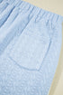Casual Chic Textured Knit Contrast Trim Crewneck Tee And Pocketed Skirt Set